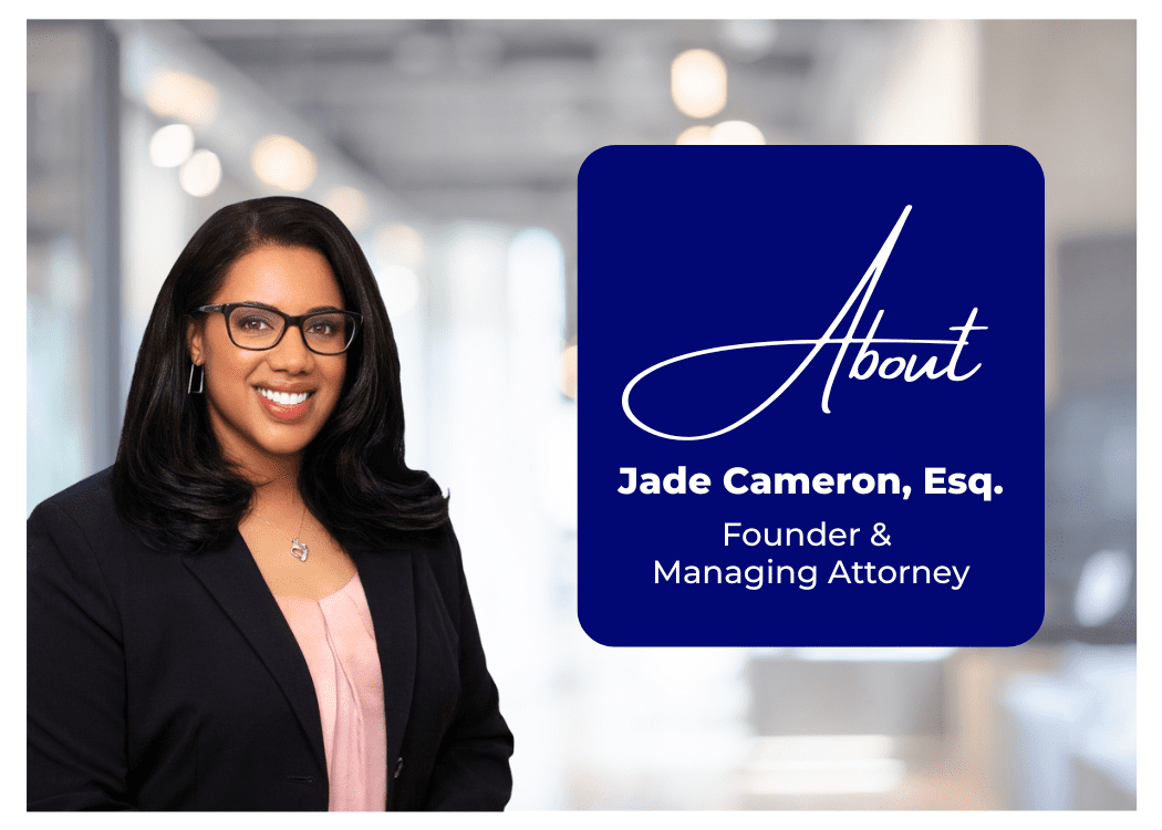 Jade Cameron, Esq. of J. Cameron Law, PLLC - Business Lawyer and Trademark Attorney - Westchester County, New York